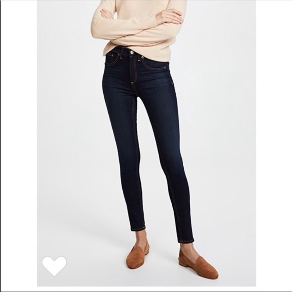 Rag & Bone High Rise Skinny Ankle Jeans